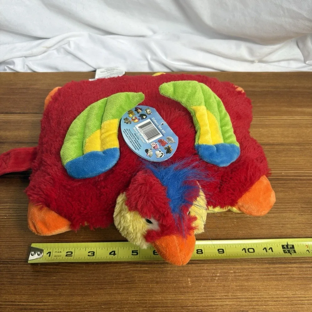 Pillow Pets Pee Wee Tropical Parrot Plush 11